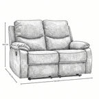 Love Seat Reclinable Monza