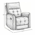 Sillón Reclinable Eléctrico Kael