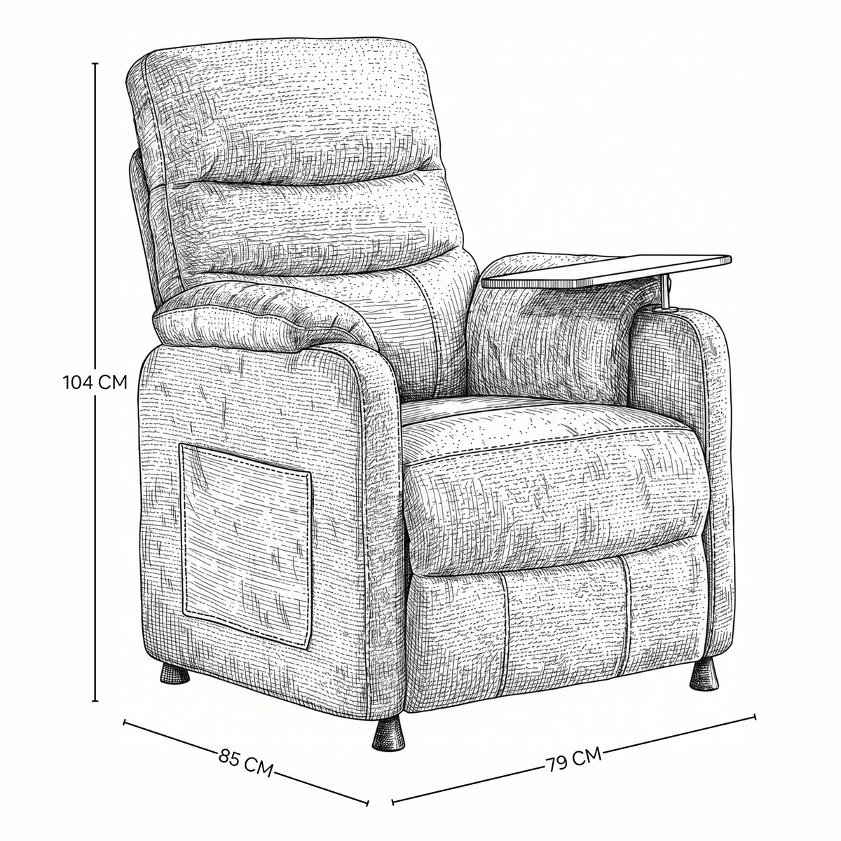 Sillón Reclinable Eléctrico Nero