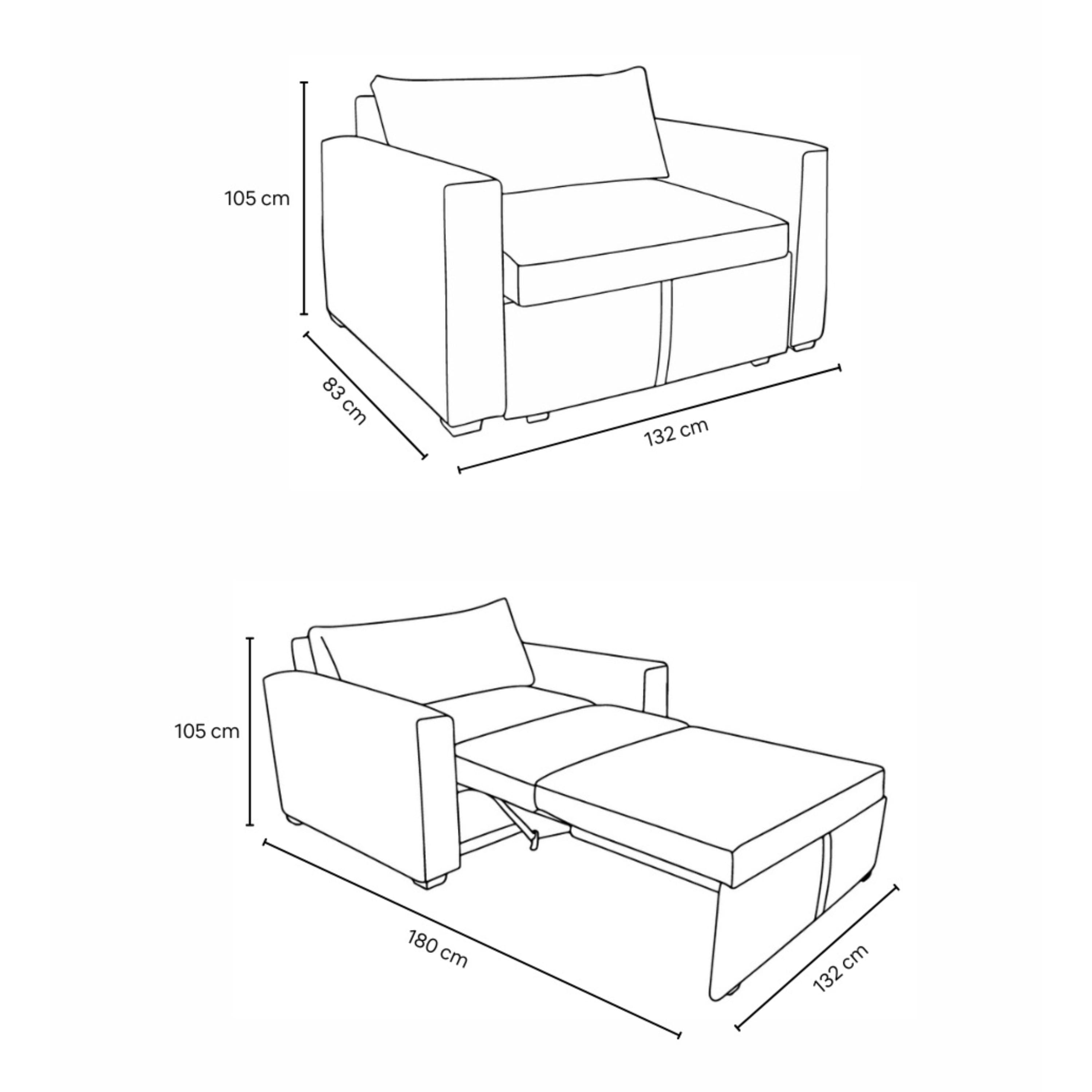 Sofá Cama Oversize Newport