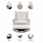 Sillón Reclinable Giratorio Con Mecedora Bloom Gris