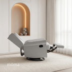 Sillón Reclinable Giratorio Con Mecedora Bloom Gris