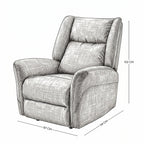 Sillón Reclinable Giratorio Con Mecedora Mila