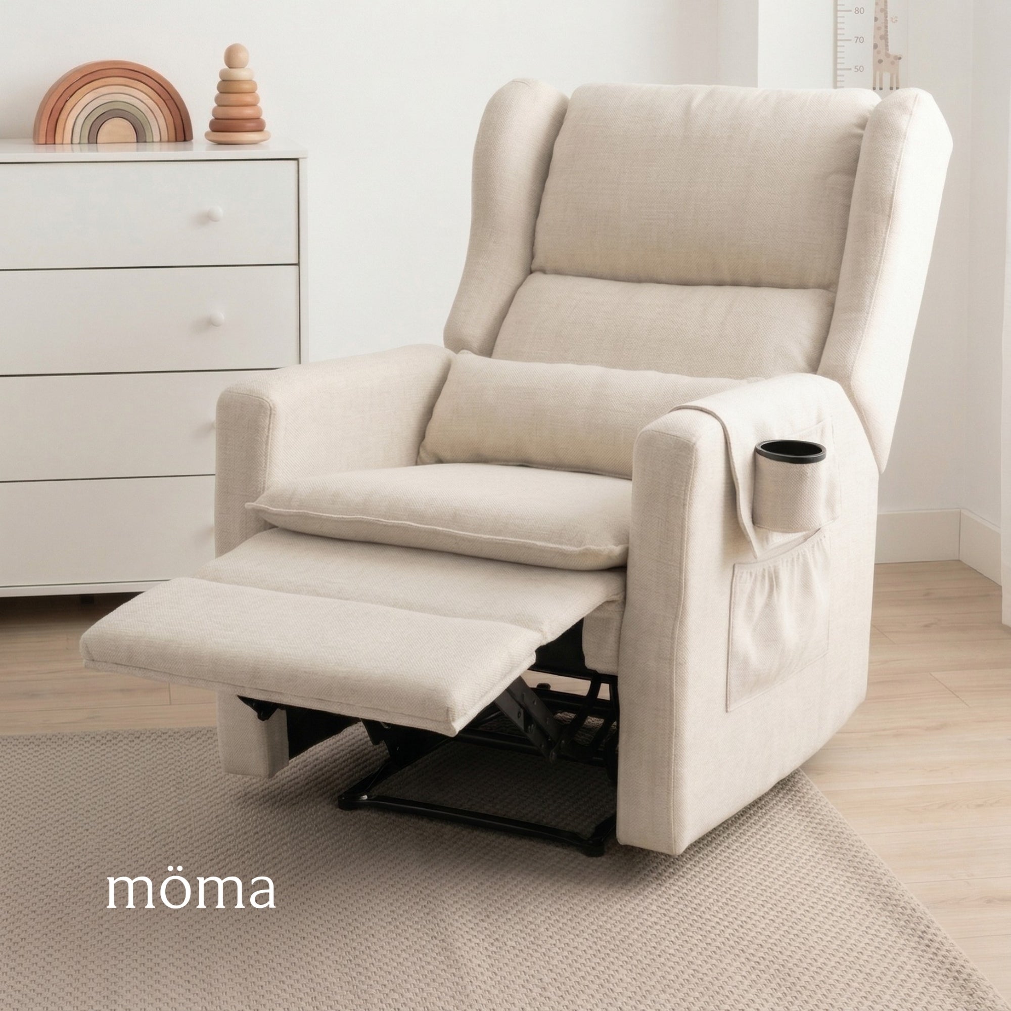 Sillón Reclinable Giratorio Con Mecedora Nido