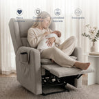 Sillón Reclinable Giratorio Con Mecedora Nido