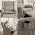 Sillón Reclinable Giratorio Con Mecedora Nido