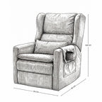 Sillón Reclinable Giratorio Con Mecedora Nido